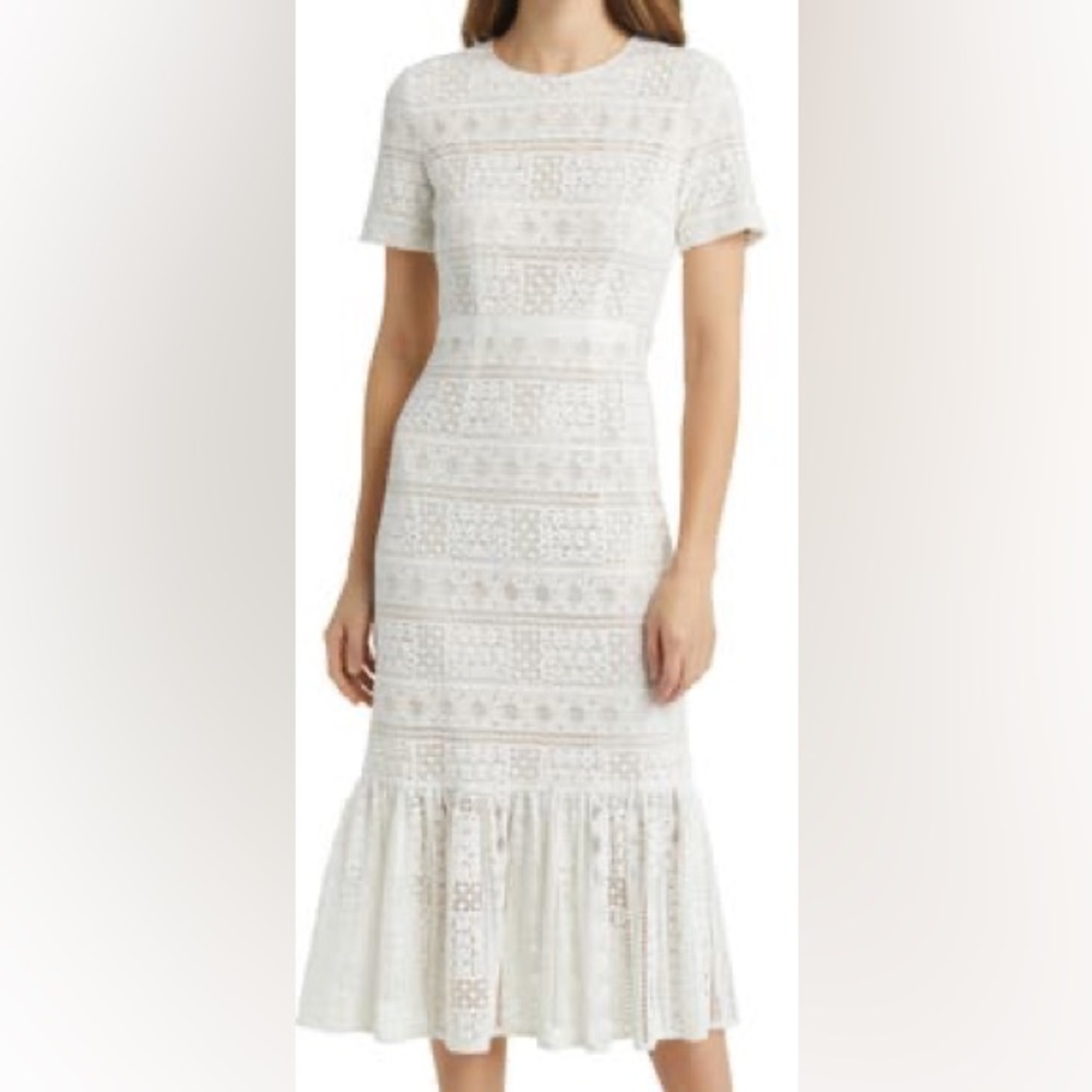 Rachel Parcell white lace dress